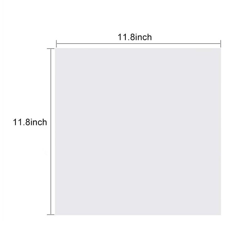 Aulufft 15 Pcs 7.5 mil Blank Stencil,12" x 12" Milky Translucent PET Stencils Sheets,Square Stencil Template Reusable Template Material for Making Your Own Stencils - Image 4